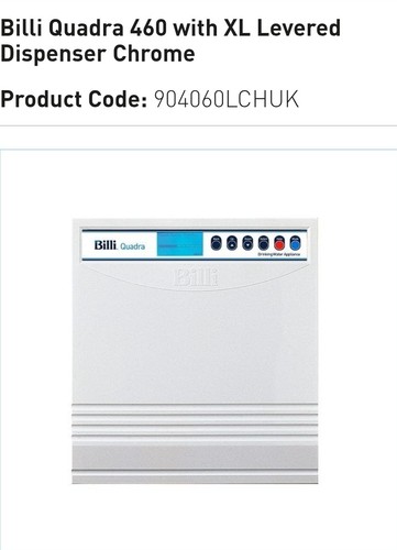 Billi quadra 460 water - quadra, uk