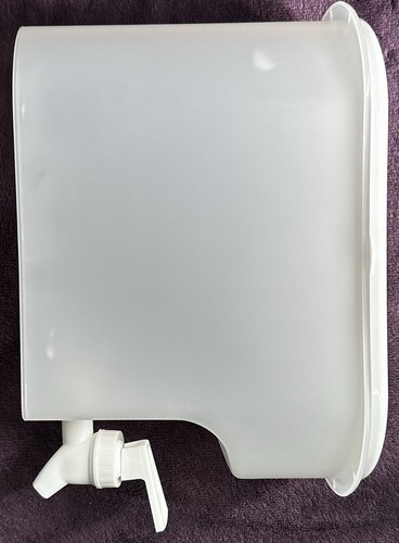White plastic fridge - plastic,