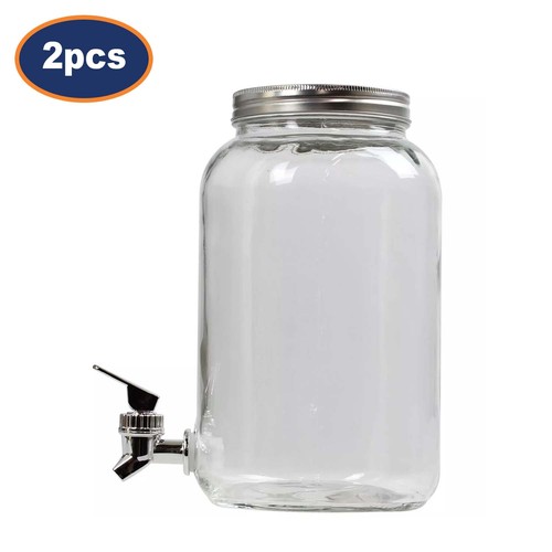 Glass beverage dispenser 2pc - beverage,